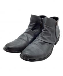 Zeeno（-）の古着「ドレープショートエンジニアブーツ」｜グレー