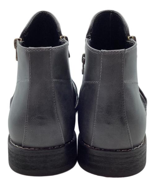 Zeeno（-）Zeeno (-) ドレープショートエンジニアブーツ グレー サイズ:27の古着・服飾アイテム