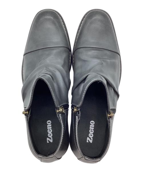 Zeeno（-）Zeeno (-) ドレープショートエンジニアブーツ グレー サイズ:27の古着・服飾アイテム