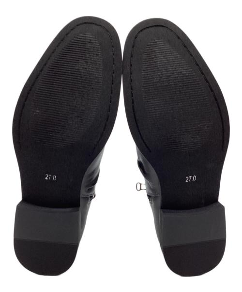 Zeeno（-）Zeeno (-) ドレープショートエンジニアブーツ グレー サイズ:27の古着・服飾アイテム