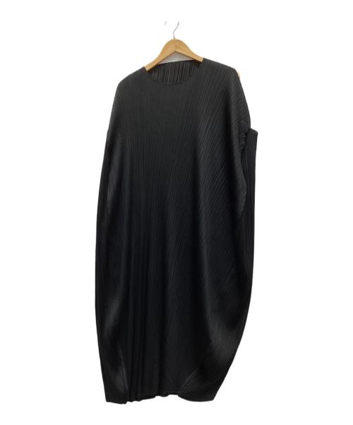 PLEATS PLEASE（プリーツプリーズ）PLEATS PLEASE (プリーツプリーズ) ノースリーブワンピース ブラック サイズ:5の古着・服飾アイテム