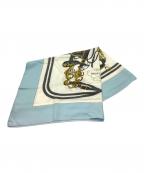 HERMESエルメス）の古着「シルクスカーフ」｜ブルー