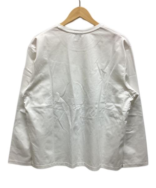 BEAMS HEART（ビームスハート）BEAMS HEART (ビームスハート) ラグジュアリーポンチ クルーネック カットソー ホワイト サイズ:Lの古着・服飾アイテム