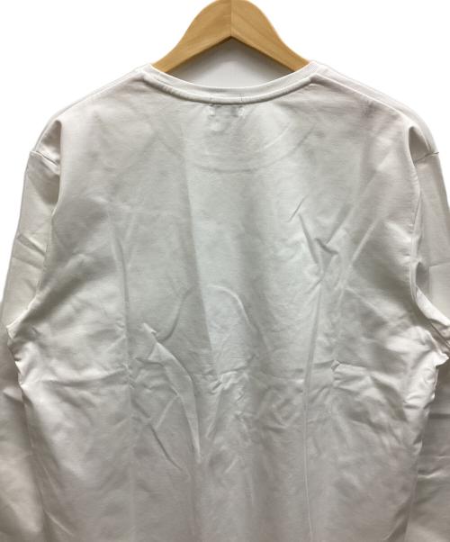 BEAMS HEART（ビームスハート）BEAMS HEART (ビームスハート) ラグジュアリーポンチ クルーネック カットソー ホワイト サイズ:Lの古着・服飾アイテム