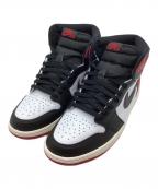 NIKEナイキ）の古着「ハイカットスニーカー」｜ホワイト×レッド