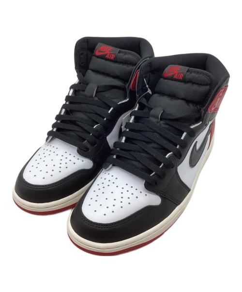 NIKE（ナイキ）NIKE (ナイキ) ハイカットスニーカー ホワイト×レッド サイズ:27 未使用品の古着・服飾アイテム