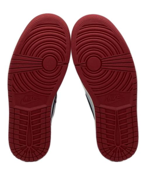 NIKE（ナイキ）NIKE (ナイキ) ハイカットスニーカー ホワイト×レッド サイズ:27 未使用品の古着・服飾アイテム