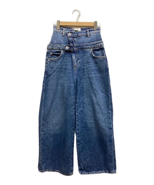 ZARA（ザラ）ZARA (ザラ) MAISON SPECIAL (メゾンスペシャル) ダブルウエストデニムパンツ インディゴ サイズ:EUR32の古着・服飾アイテム