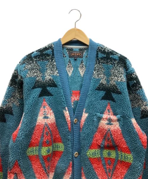 BEAMS（ビームス）BEAMS (ビームス) 厚手カーディガン ブルー サイズ:Lの古着・服飾アイテム