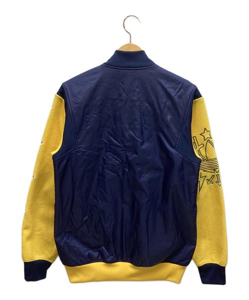 adidas（アディダス）adidas (アディダス) ナイロンジャケット ネイビー×イエロー サイズ:Lの古着・服飾アイテム