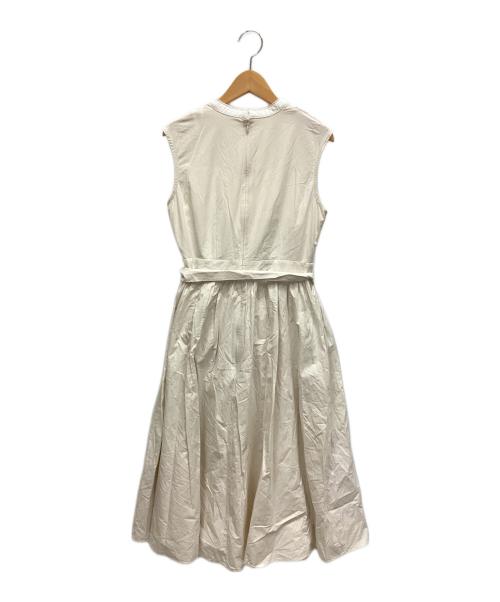 HER LIP TO（ハーリップトゥ）HER LIP TO (ハーリップトゥ) ノースリーブ・キャミソールワンピース ベージュ サイズ:Sの古着・服飾アイテム