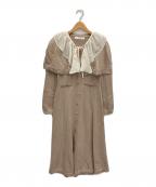 HER LIP TOハーリップトゥ）の古着「ニットワンピース」｜ベージュ