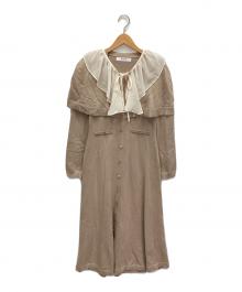 HER LIP TO（ハーリップトゥ）の古着「ニットワンピース」｜ベージュ