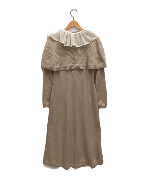 HER LIP TO（ハーリップトゥ）HER LIP TO (ハーリップトゥ) ニットワンピース ベージュ サイズ:Mの古着・服飾アイテム