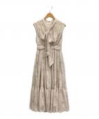HER LIP TOハーリップトゥ）の古着「ノースリーブ・キャミソールワンピース」｜ベージュ