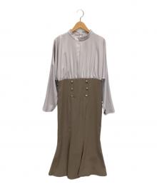 HER LIP TO（ハーリップトゥ）の古着「長袖ワンピース」｜ラベンダー