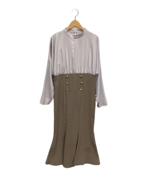 HER LIP TO（ハーリップトゥ）HER LIP TO (ハーリップトゥ) 長袖ワンピース ラベンダー サイズ:Mの古着・服飾アイテム