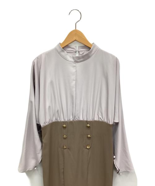 HER LIP TO（ハーリップトゥ）HER LIP TO (ハーリップトゥ) 長袖ワンピース ラベンダー サイズ:Mの古着・服飾アイテム