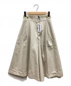 Jocomomolaホコモモラ）の古着「フラワー刺繍ワイドパンツ」｜アイボリー