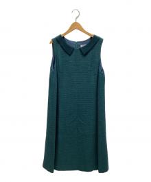 Jocomomola（ホコモモラ）の古着「ノースリーブワンピース」｜グリーン