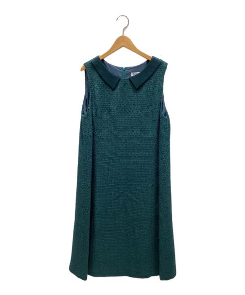 Jocomomola（ホコモモラ）Jocomomola (ホコモモラ) ノースリーブワンピース グリーン サイズ:42 未使用品の古着・服飾アイテム