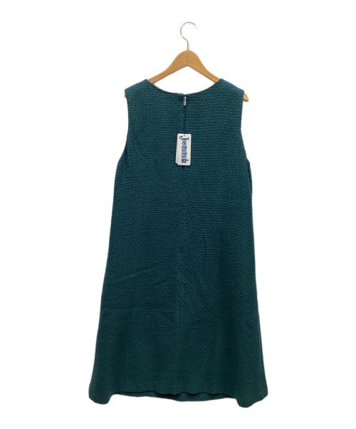 Jocomomola（ホコモモラ）Jocomomola (ホコモモラ) ノースリーブワンピース グリーン サイズ:42 未使用品の古着・服飾アイテム