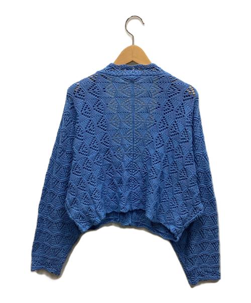 Jocomomola（ホコモモラ）Jocomomola (ホコモモラ) 薄手カーディガン ブルー サイズ:40の古着・服飾アイテム