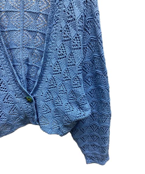 Jocomomola（ホコモモラ）Jocomomola (ホコモモラ) 薄手カーディガン ブルー サイズ:40の古着・服飾アイテム