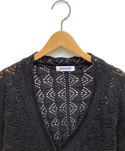 Jocomomola（ホコモモラ）Jocomomola (ホコモモラ) 薄手カーディガン ブラック サイズ:40の古着・服飾アイテム