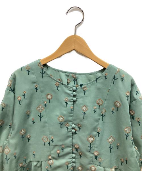 Jocomomola（ホコモモラ）Jocomomola (ホコモモラ) 長袖シャツ グリーン サイズ:40 未使用品の古着・服飾アイテム