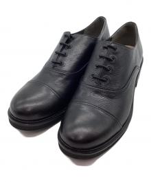 MARGARET HOWELL idea（マーガレット ハウエル アイディア）の古着「ストレートチップレースアップシューズ」｜ブラック