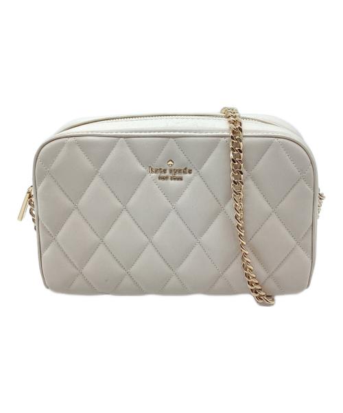 Kate Spade（ケイトスペード）Kate Spade (ケイトスペード) チェーンショルダーバッグ ホワイトの古着・服飾アイテム