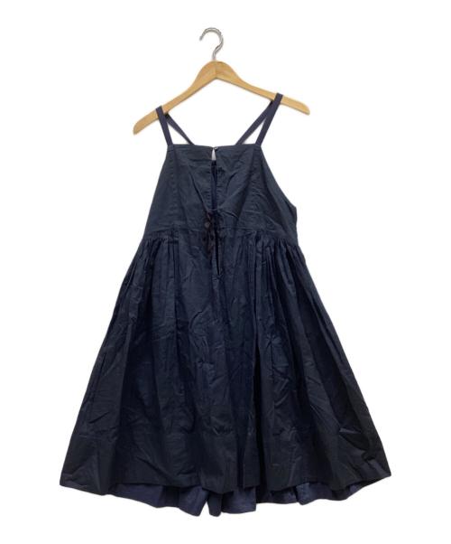 BEAMS BOY（ビームスボーイ）BEAMS BOY (ビームスボーイ) ユーロ ギャザー キャミ ワンピース ネイビー サイズ:表記なしの古着・服飾アイテム