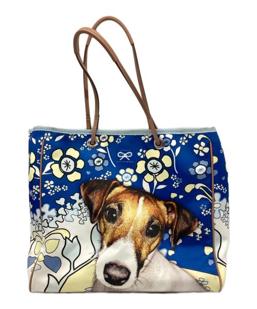 ANYA HINDMARCH（アニヤ・ハインドマーチ）ANYA HINDMARCH (アニヤ・ハインドマーチ) 転写トートバッグの古着・服飾アイテム