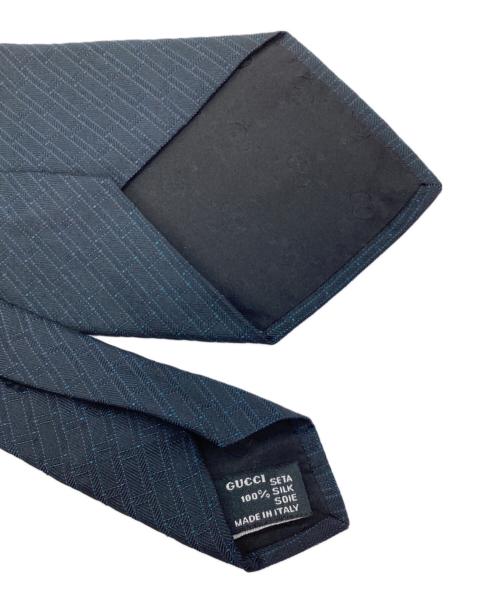 GUCCI（グッチ）GUCCI (グッチ) ネクタイ ネイビー サイズ:表記なしの古着・服飾アイテム