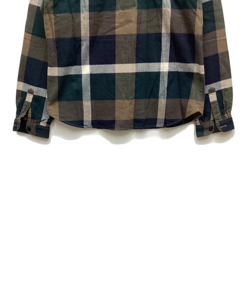 BLUE LABEL CRESTBRIDGE（ブルーレーベルクレストブリッジ）BLUE LABEL CRESTBRIDGE (ブルーレーベルクレストブリッジ) チェックシャツ ブラウン×グリーン サイズ:38の古着・服飾アイテム