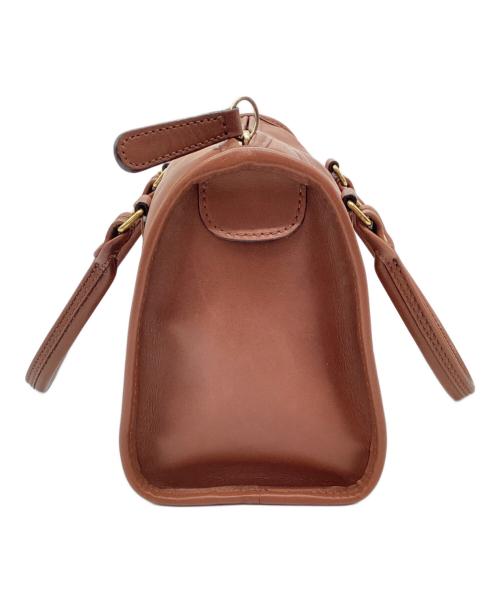 COACH（コーチ）COACH (コーチ) ミニボストンバッグ ブラウンの古着・服飾アイテム