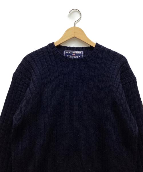 POLO SPORT（ポロスポーツ）POLO SPORT (ポロスポーツ) 厚手ニット ネイビー サイズ:Mの古着・服飾アイテム