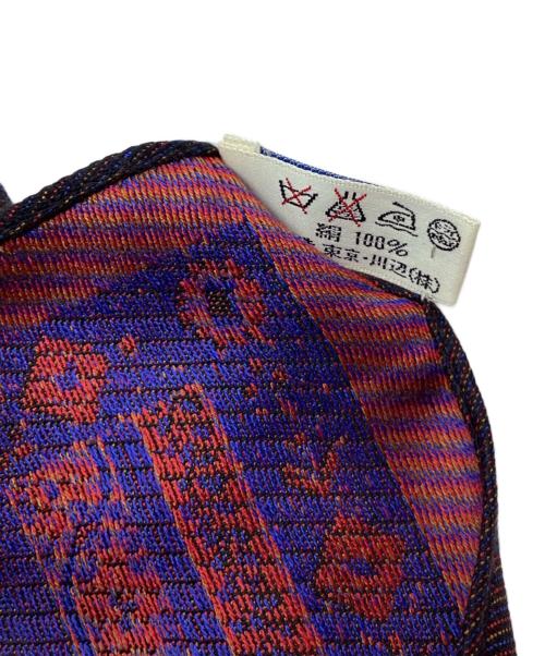 Yves Saint Laurent（イヴサンローラン）Yves Saint Laurent (イヴサンローラン) ストール レッド×パープルの古着・服飾アイテム