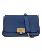 Chloeクロエ）の古着「チェーンショルダーバッグ」｜ネイビー