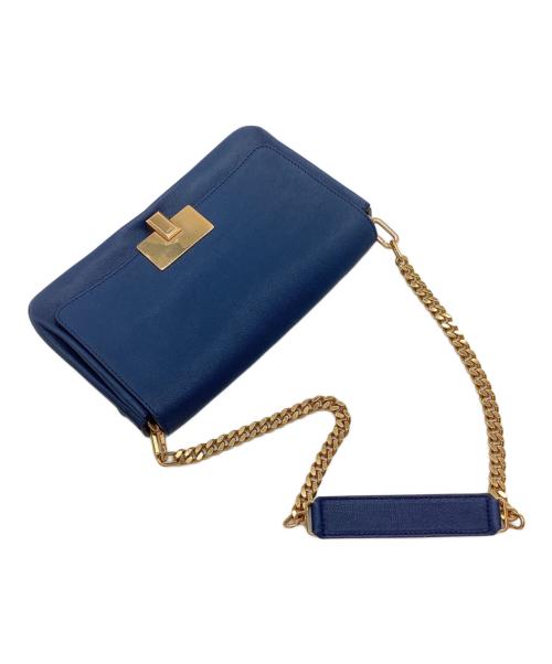 Chloe（クロエ）Chloe (クロエ) チェーンショルダーバッグ ネイビーの古着・服飾アイテム