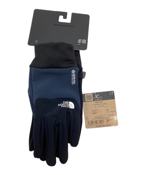 THE NORTH FACE（ザ ノース フェイス）THE NORTH FACE (ザ ノース フェイス) ウインドストッパーイーチップグローブ ブラック×ネイビー 未使用品の古着・服飾アイテム