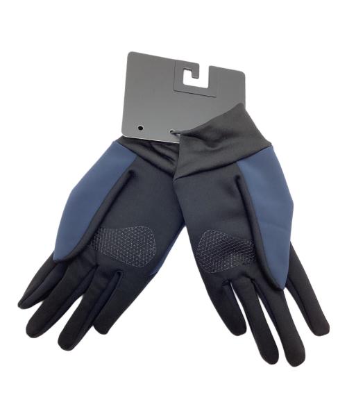 THE NORTH FACE（ザ ノース フェイス）THE NORTH FACE (ザ ノース フェイス) ウインドストッパーイーチップグローブ ブラック×ネイビー 未使用品の古着・服飾アイテム