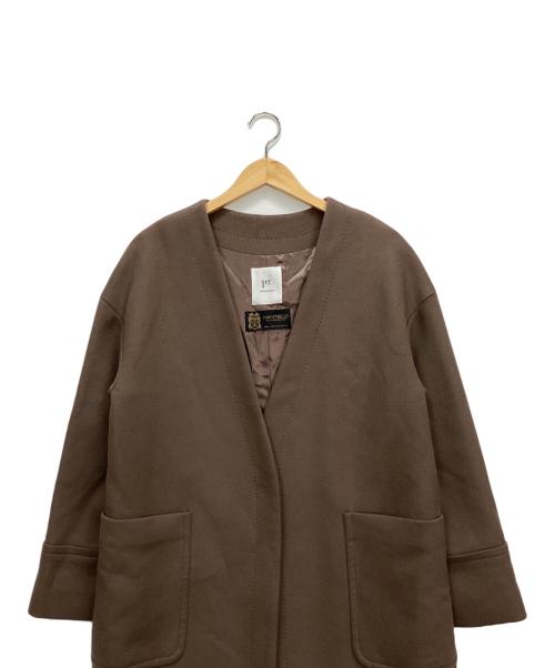 1er Arrondissement（プルミエ アロンディスモン）1er Arrondissement (プルミエ アロンディスモン) ノーカラーコート ブラウン サイズ:38の古着・服飾アイテム