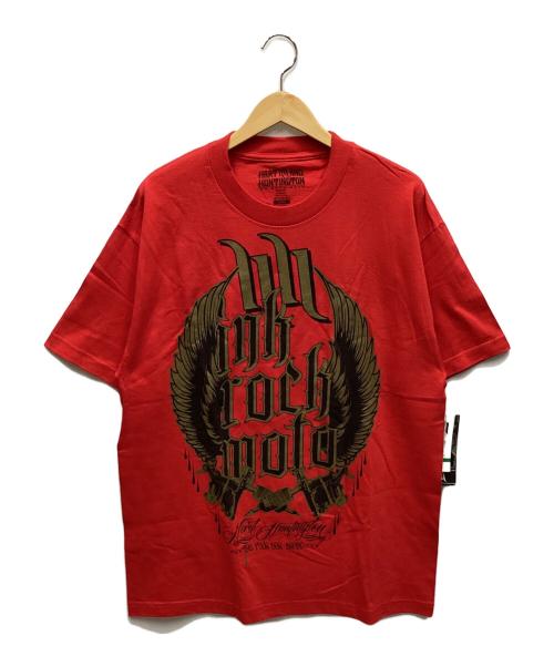 HARTILAND HUNTINGTON（HARTILAND HUNTINGTON）HARTILAND HUNTINGTON (HARTILAND HUNTINGTON) 半袖Tシャツ レッド サイズ:L 未使用品の古着・服飾アイテム