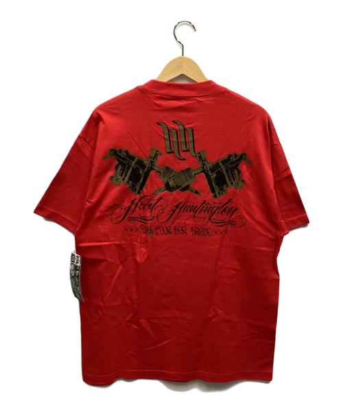 HARTILAND HUNTINGTON（HARTILAND HUNTINGTON）HARTILAND HUNTINGTON (HARTILAND HUNTINGTON) 半袖Tシャツ レッド サイズ:L 未使用品の古着・服飾アイテム