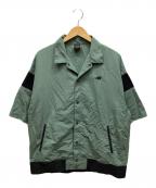 NEW BALANCEニューバランス）の古着「シャツジャケット」｜グリーン