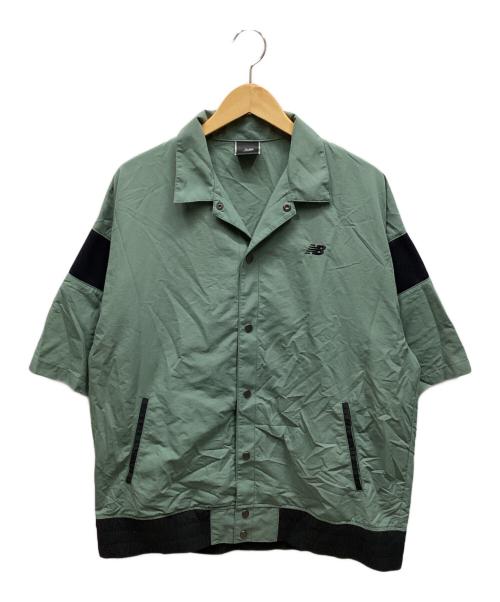 NEW BALANCE（ニューバランス）NEW BALANCE (ニューバランス) シャツジャケット グリーン サイズ:Lの古着・服飾アイテム