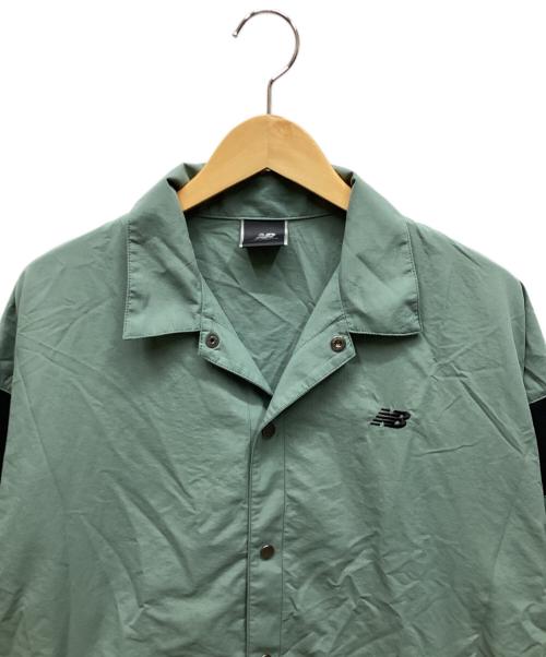 NEW BALANCE（ニューバランス）NEW BALANCE (ニューバランス) シャツジャケット グリーン サイズ:Lの古着・服飾アイテム