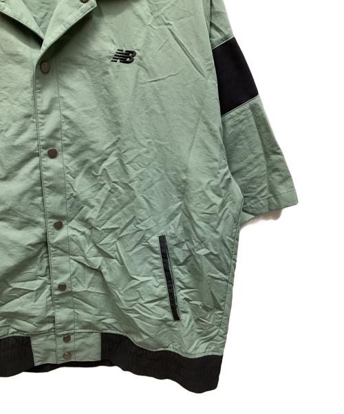 NEW BALANCE（ニューバランス）NEW BALANCE (ニューバランス) シャツジャケット グリーン サイズ:Lの古着・服飾アイテム